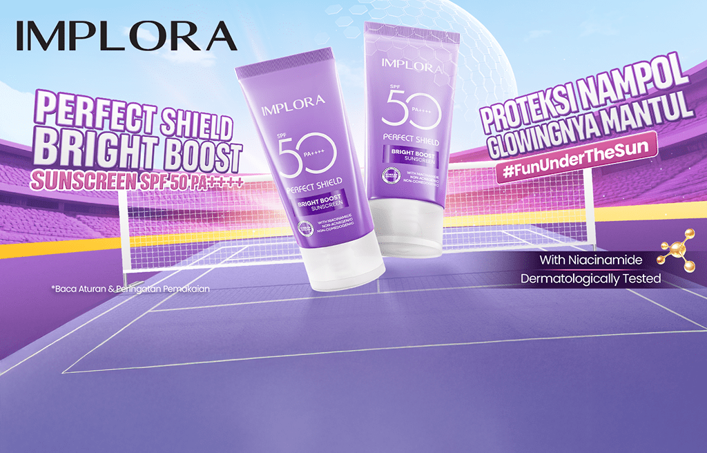 Review Implora Sunscreen SPF 50 PA++++: Sunscreen Ringan, No White Cast, dan Nyaman untuk Semua Kulit